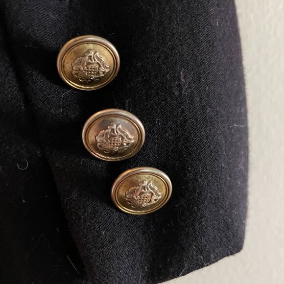 RALPH LAUREN Petite Navy Vintage Blazer 4P - Picture 13 of 14